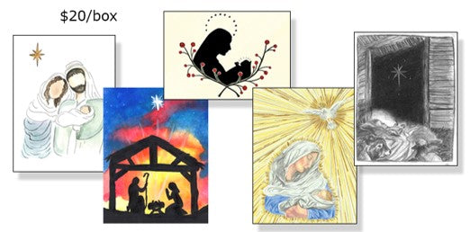 Rosary-designed Christmas Cards